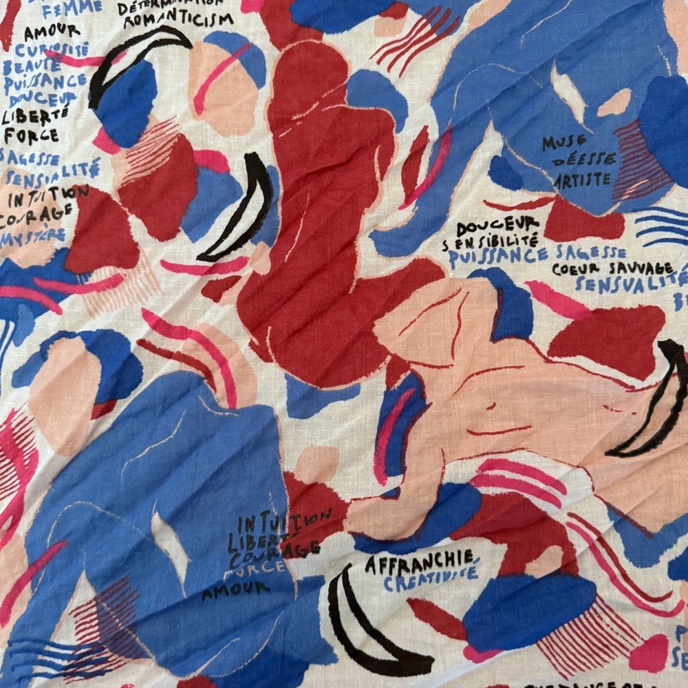 Sezane Print Scarf - Picture 2 of 4